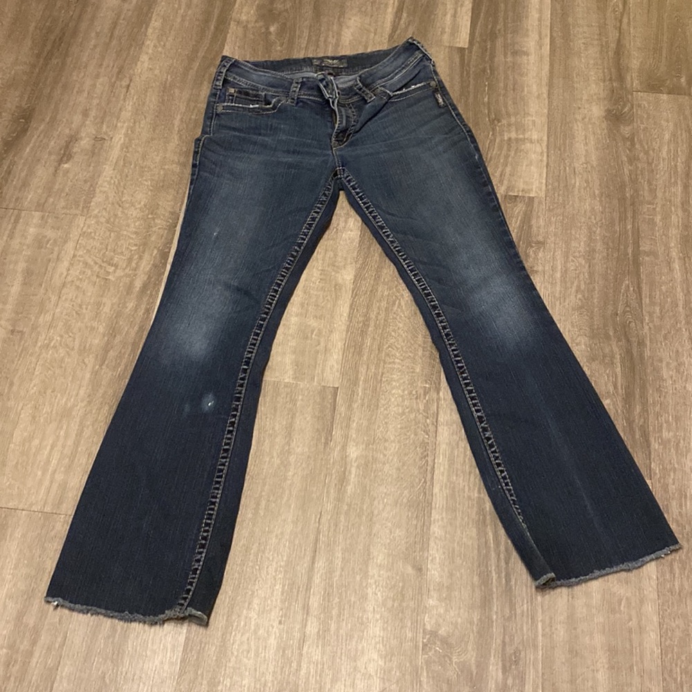 Silver flare jeans sz 29/32
